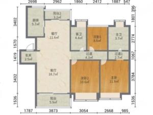 蓝湾半岛 3室2厅 126.06㎡ 精装 蓝湾半岛 3室2厅 126.06㎡ 精装珠海斗门区井岸镇二手房图片