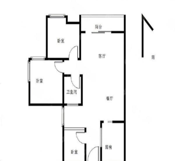 南湾国际小区3室2厅2卫户型图22