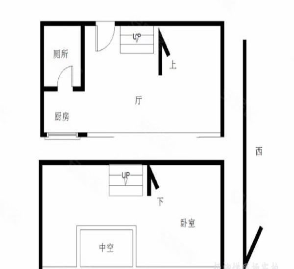 华发世纪城三期小区1室0厅1卫户型图