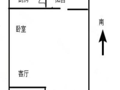 名雅学府公馆小区1室1厅1卫户型图1