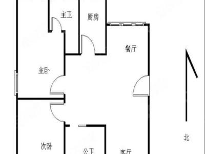 华景西苑小区2室2厅2卫户型图3