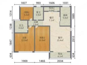 碧桂园华发香洲府 3室2厅 88.33㎡ 精装珠海香洲区南屏二手房图片