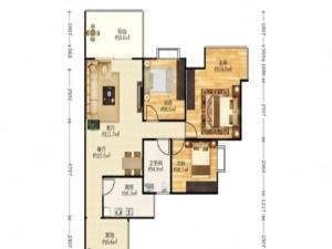 富通城三期 3室2厅 94㎡ 简装_深圳宝安区碧海二手房图片