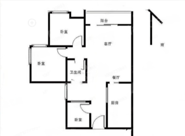 南湾国际小区3室2厅2卫户型图20