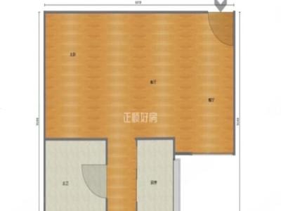 双城汇小区1室0厅1卫户型图3