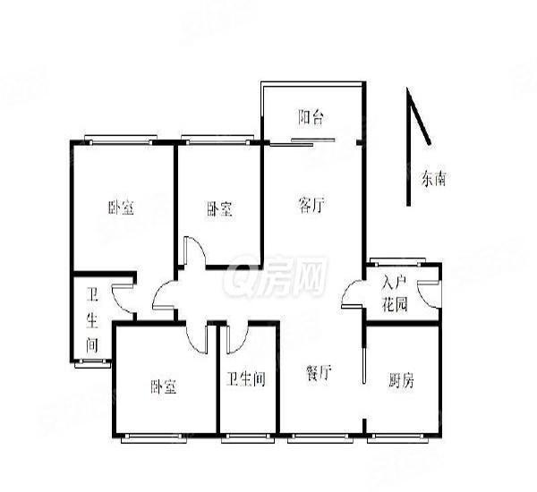 保利时代小区3室2厅2卫户型图50