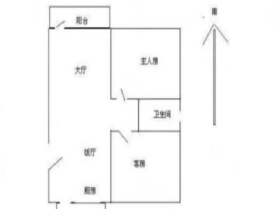 丽景名筑二期小区2室2厅2卫户型图3